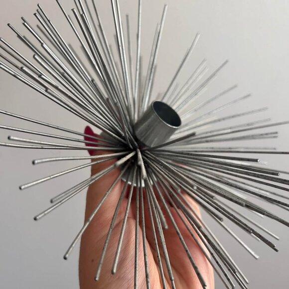 Vintage 50s 60s Mid-Century Modern Spiky Starburst Candleholder - Picture 9 of 10